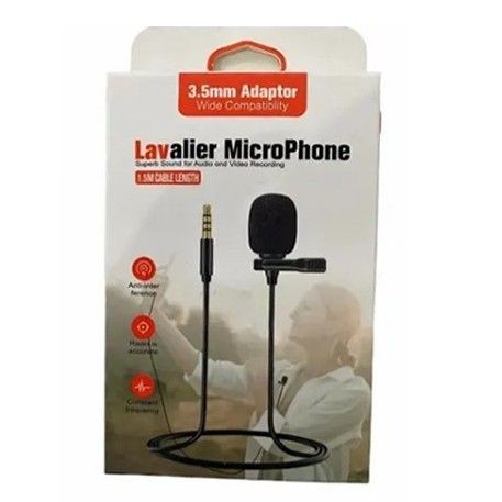 Microfone de lapela P3 Lavier