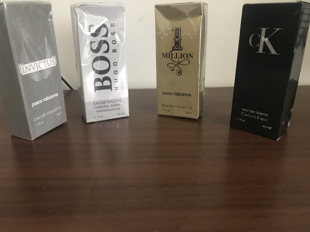 Perfumes masculinos 50 ml 212, Animale, Ferrari, Million, Invictus e Boss 