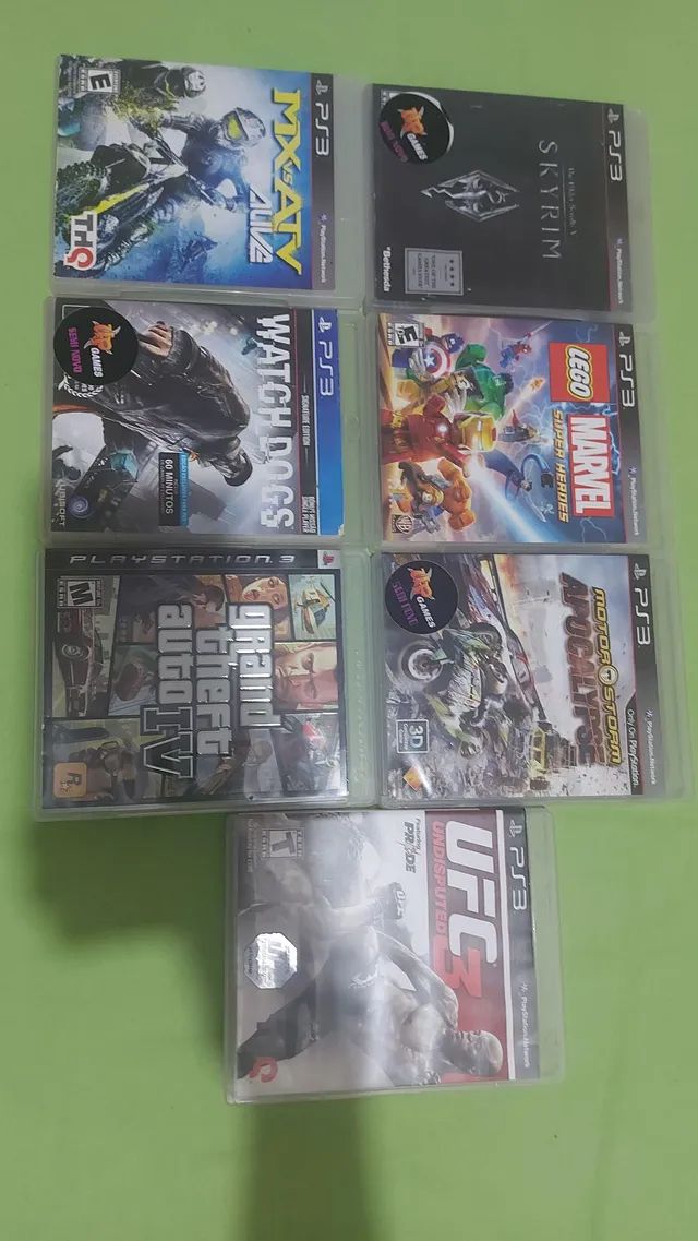 60 jogos PS3 e PS4 - Para revenda. - Videogames - Parque São