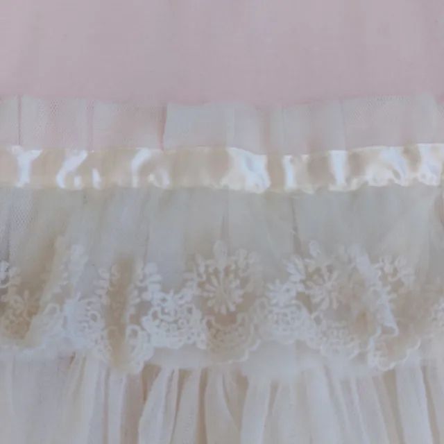 Vestido  para menina rosa estilo romântico  para o inverno - Foto 3