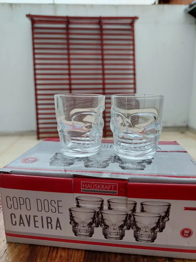 Jogo Copo Americano Tequila Colorido Dose 45ml - Kit 6 Peças