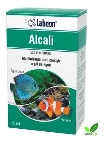 Alcon Labcon Alcali 15ml Ph Alcalinizante Para Água Doce Ou Salgada. Aquarios, Lagos Ou Pi