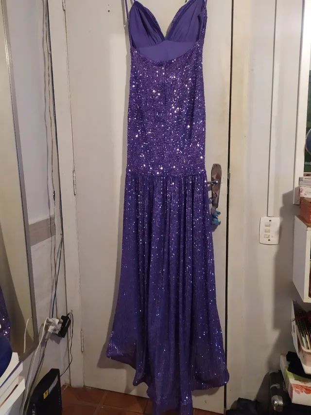 Vestido longo de paetê  - Foto 4