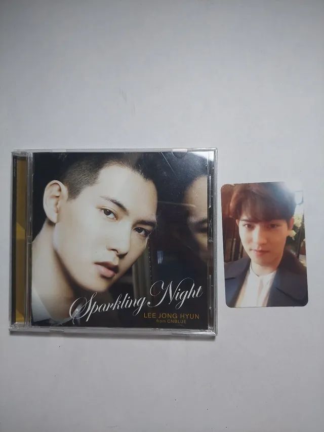 Kit Lee Jonghyun - álbum Sparkling Night e card Blueming