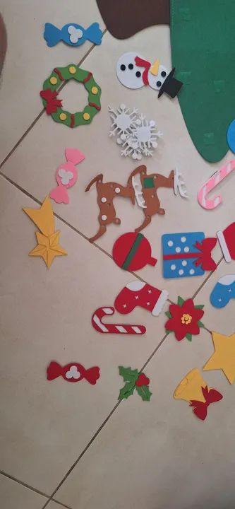 Árvore de Natal de feltro - Foto 4