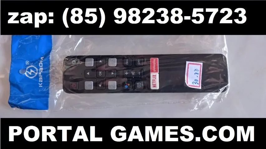 controle para tv tcl novo na caixa promocao da loja portal games