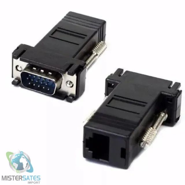 2 Adaptadores Extensor Vga Video Via Cabo Rede Rj45 - COD 473 - Foto 3