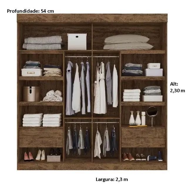 Promoção Guarda Roupa com espelho - GRE   - Foto 2
