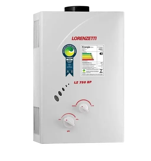 Aquecedor De Água A Gás Lz 750bp Lorenzetti Gn