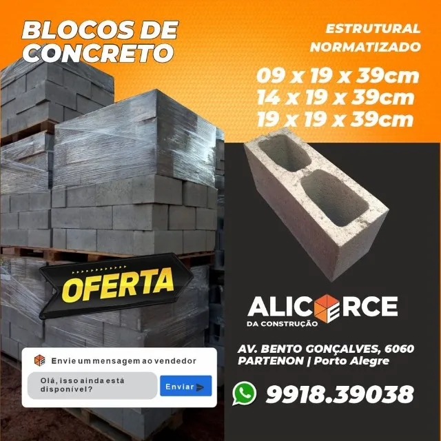 Blocos de Concreto - Estrutural Normatizado