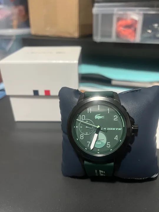 Relógio Lacoste Masculino pulseira verde original - Foto 4
