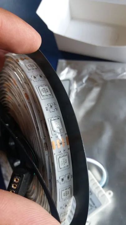 Fita Led Rgb 5050 Rolo 5metro Prova Dágua + Fonte+ Controle - Foto 4