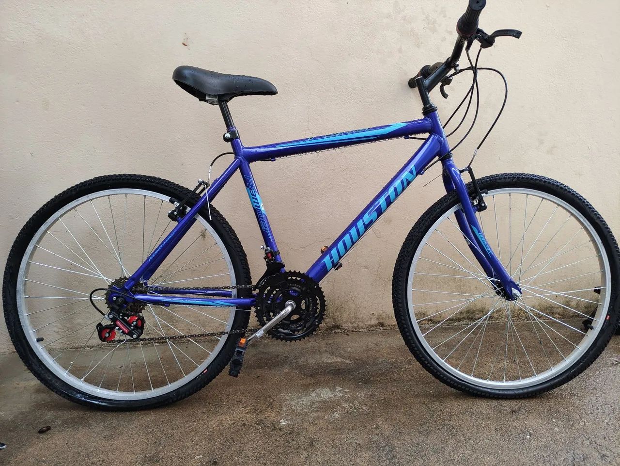 Bicicleta nova 21 marchas Houston foxer azul - Foto 4