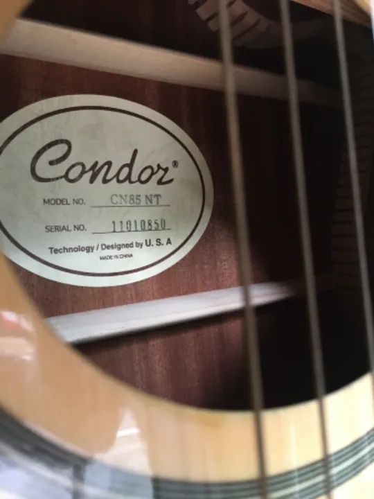 Violão Condor Nylon Elétrico CN-85 - Foto 3