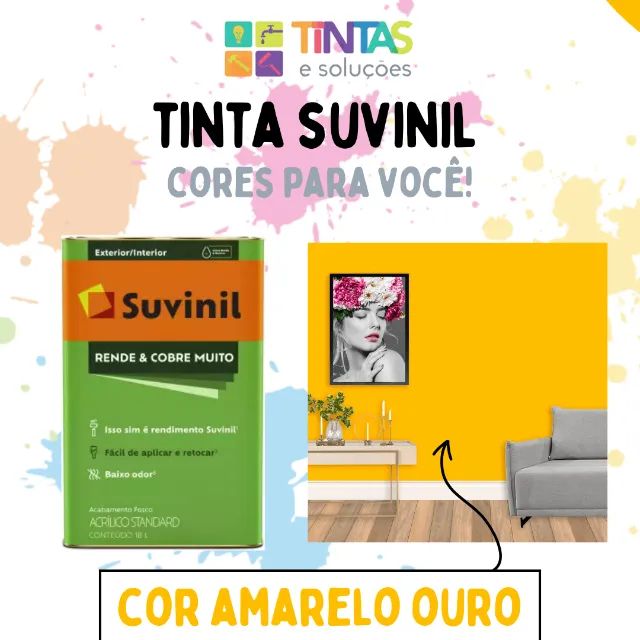 Tinta Suvinil Amarelo Ouro