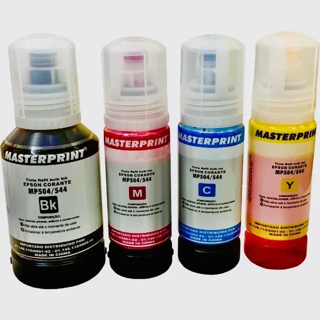 Refil Tinta Bulk Ink Corante MP  504/544 Preto - Foto 3
