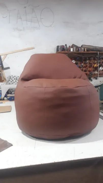 Poltrona Puff de Couro ecológico de alta qualidade. - Foto 2