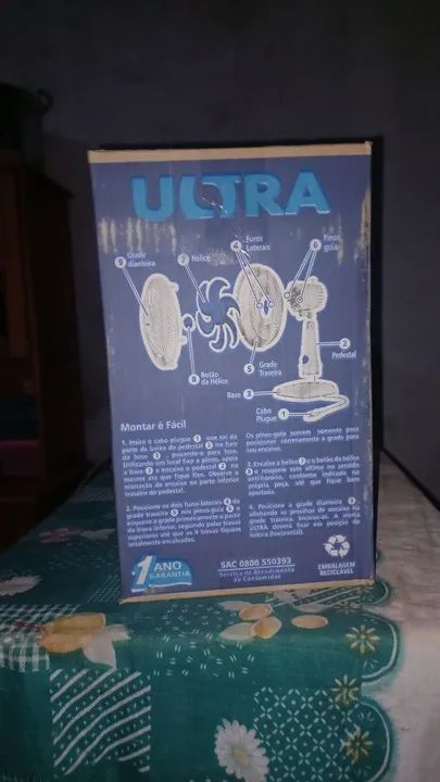 Ventilador Ultra 30cm - 6 Pás - Novo - Foto 3