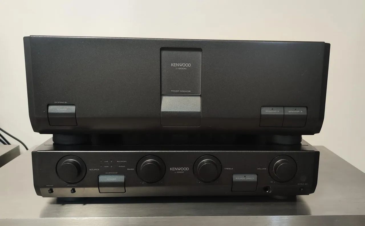 Amplificador Kenwood L-1000c e L-1000M Som de alta qualidade