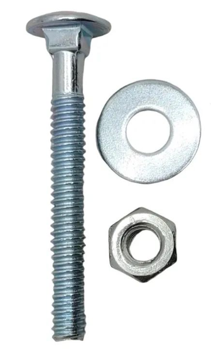 Parafuso Francês 1/4 X 2.1/2 (6,4 cm), com Porca e Arruela, Jomarca (40 und) - Foto 2