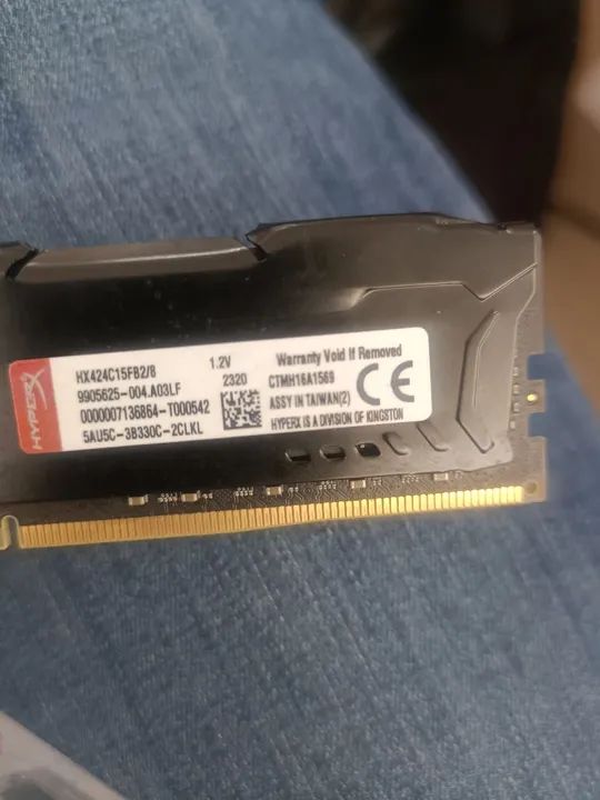 Memória RAM HyperX Fury DDR4 8GB nova  - Foto 2
