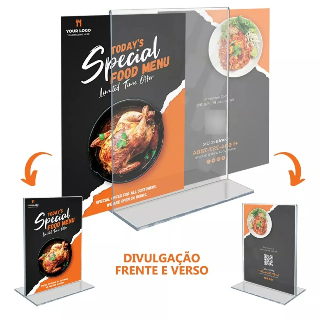 Expositor de Acrílico para Balcão. A6 T - Foto 4