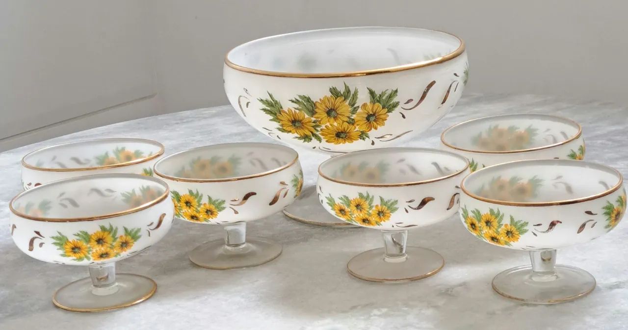 Compoteira com seis taças  - Foto 6