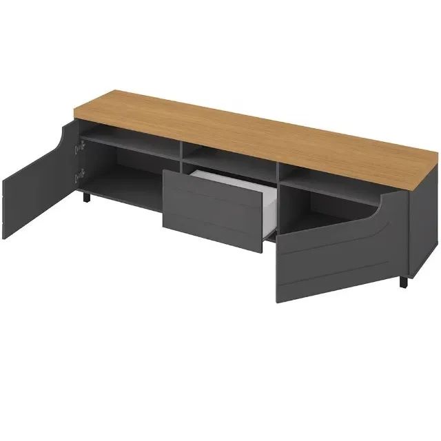 Rack Para TVs Até 80 Polegadas Portas e Gaveta 2.0M. Produto Novo Direto de Fábrica! - Foto 5