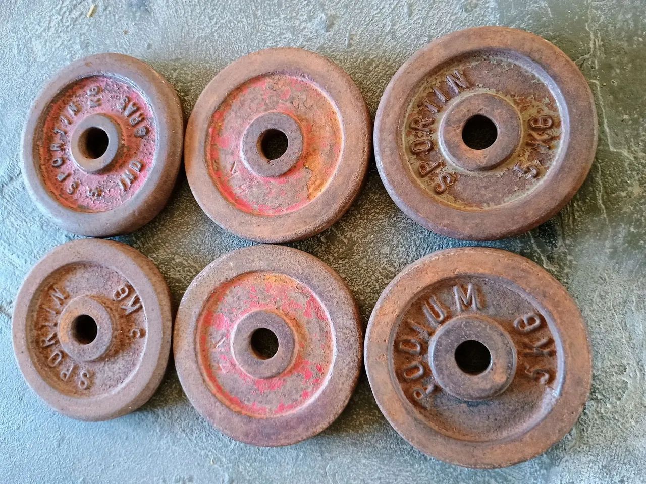 Par de Anilhas de Ferro 10kg - Usadas - Foto 4