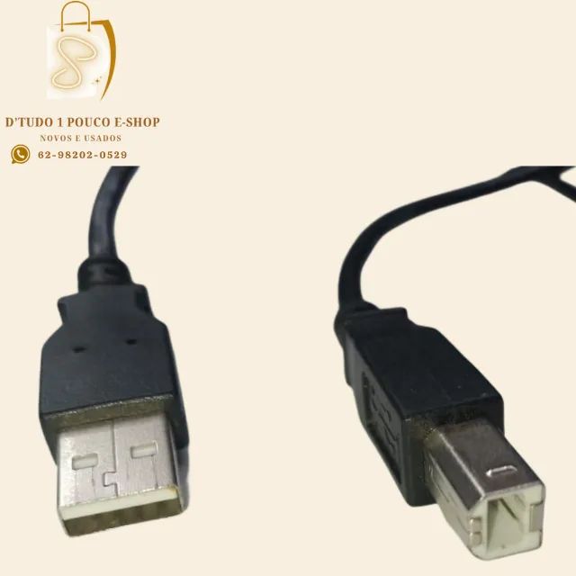 Cabo de comunicação usb a/b 2.0
