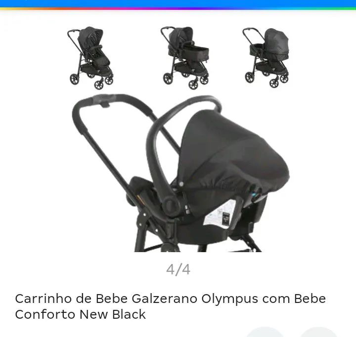 Carrinho bem bb semi novo  - Foto 4