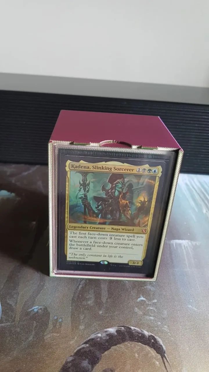 DeckBox Commander (Verde/Vinho) + 1 TopLoarder (UltraPro) - Foto 5