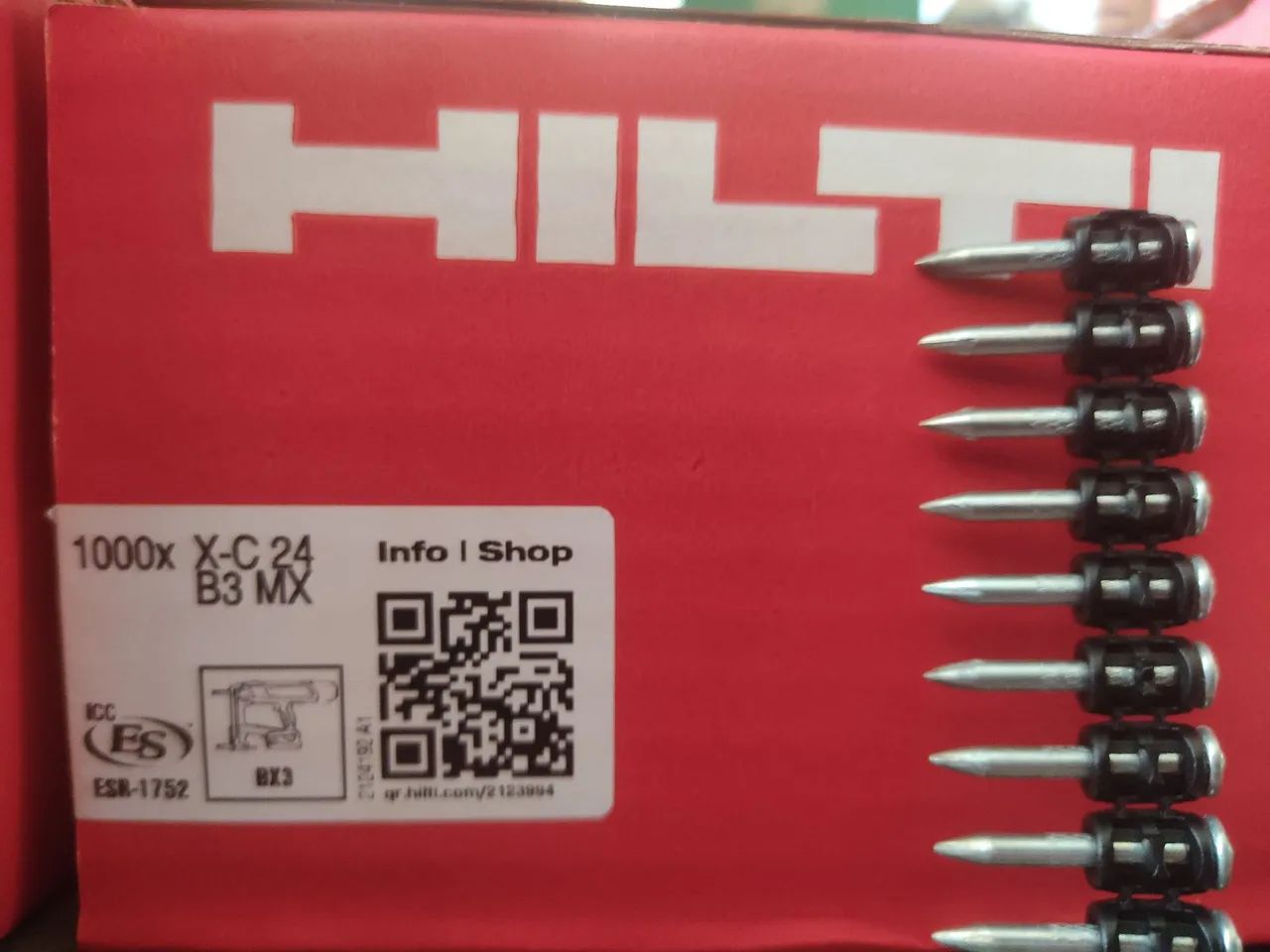 Pregos para Fixação Hilti X-C 24 B3 MX