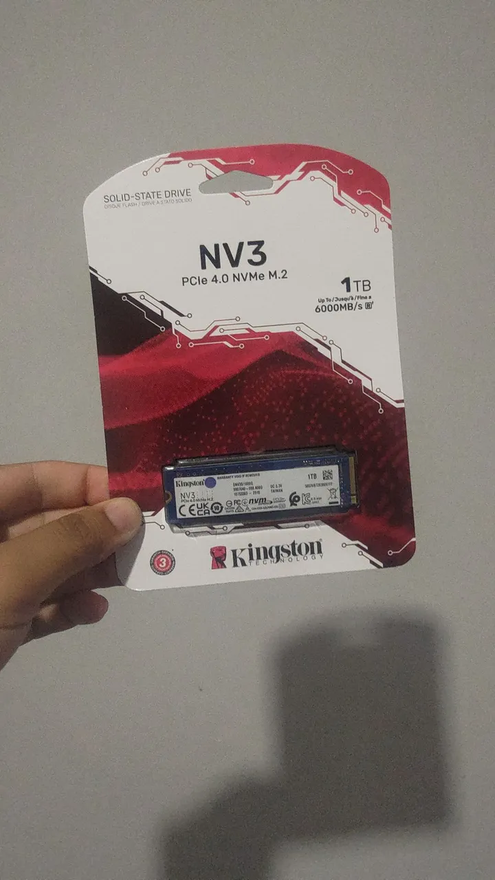 SSD NV3 Kingston PCIe 4.0 NVMe M.2 1TB LACRADO
