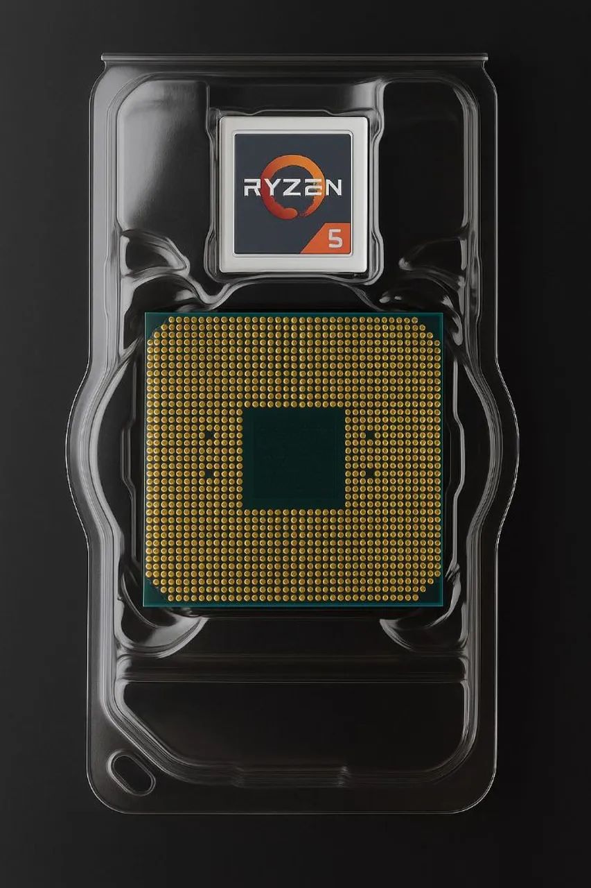 Processador AMD Ryzen 5 4600G e cooler original AMD  - Foto 3