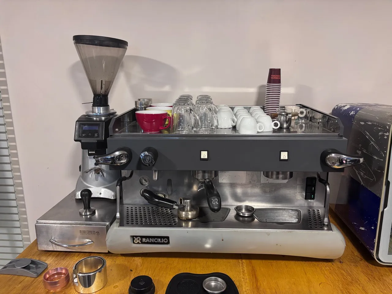 Máquina de café espresso (expresso) profissional Rancilio 2 grupos