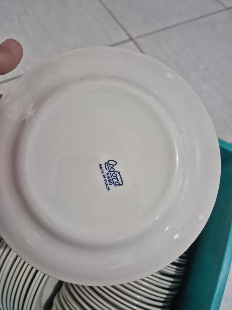 Pratos de Porcelana Oxford - Conjunto