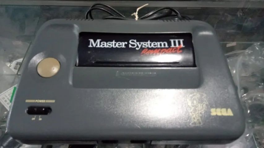 Master System L1 Com 1 Controle Original Mod Av Everdrive 1000 Jogos e Cabos
