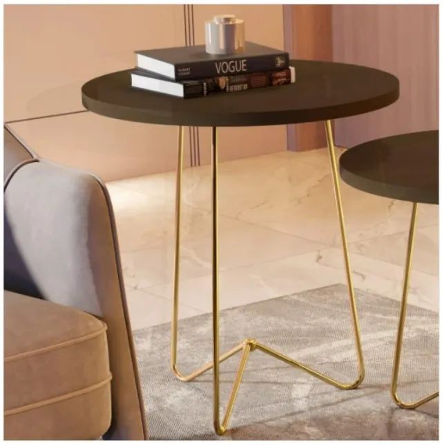 Mesa Apoio 8005 Pérola Pés De Ferro Cores Variadas - Em Oferta - Foto 2