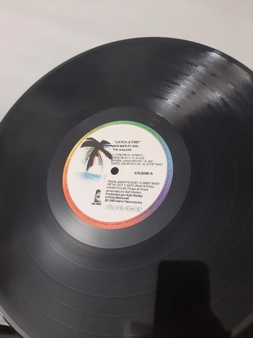 Lp Disco De Vinil Bob Marley Catch A Fire Nacional Raro - Foto 3