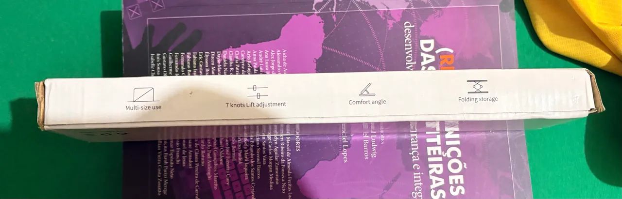 Laptop Suporte Base Notebook Tablet Alumínio Dobrável Portátil - Foto 2