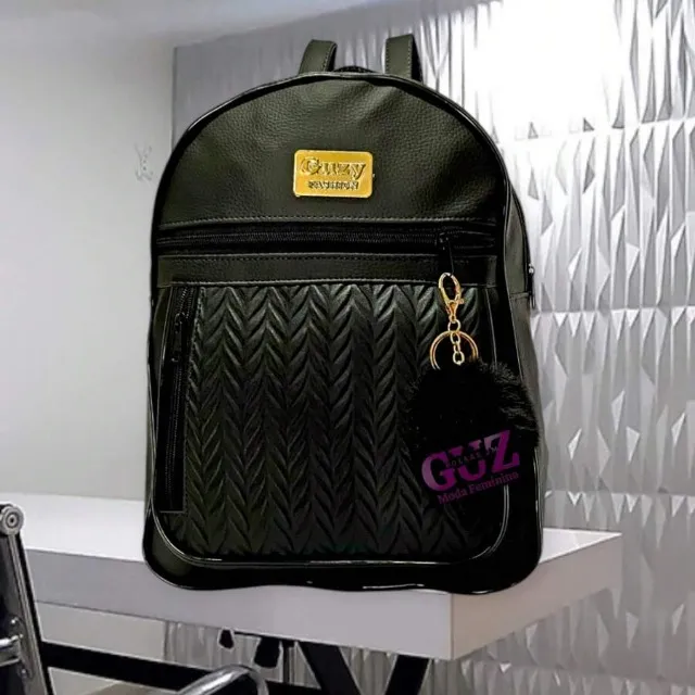Mochila Feminina Reforçada Bolsa Mochilinha Prática Bolsos Estilosos 