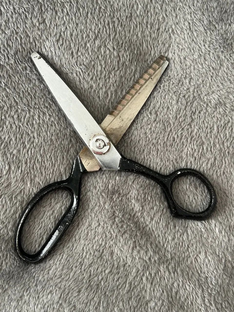 tesoura de picotar, zigzag - spitz japan. muito antiga, rara! - Foto 2