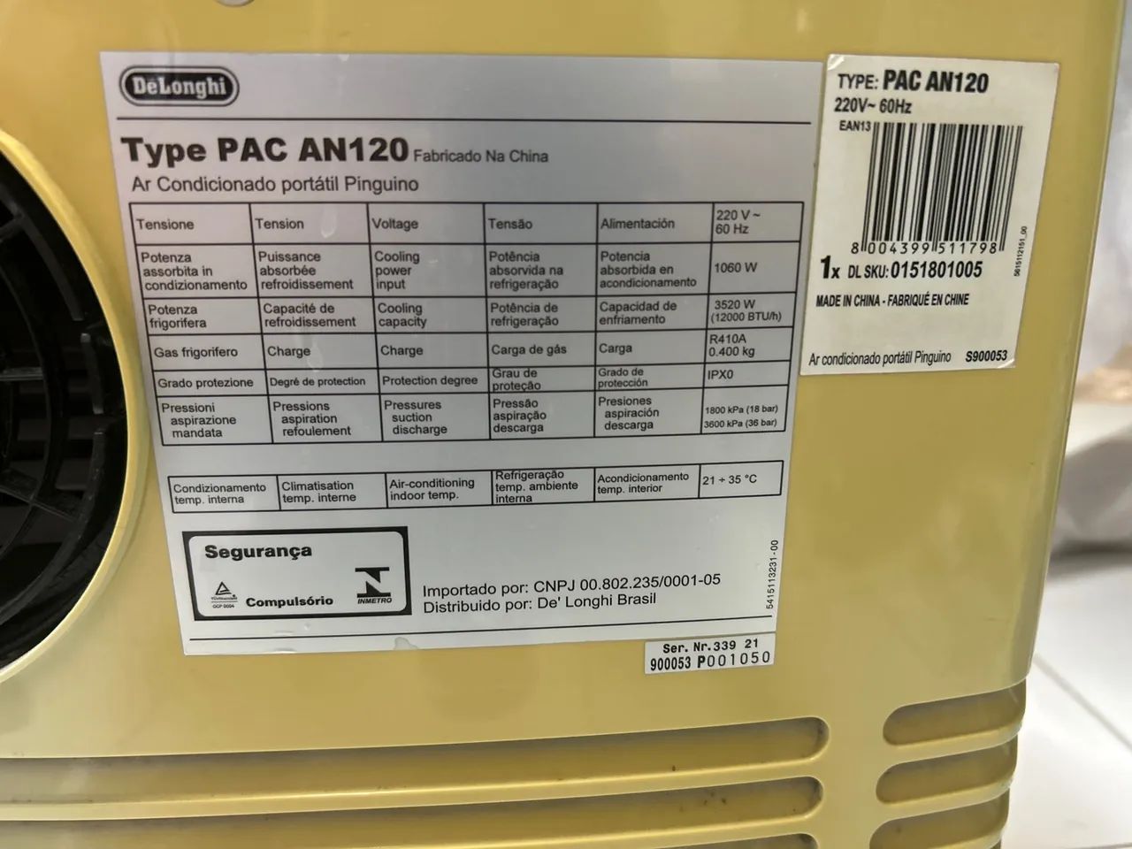 Ar condicionado Portátil Delonghi 12000 BTU - Foto 4