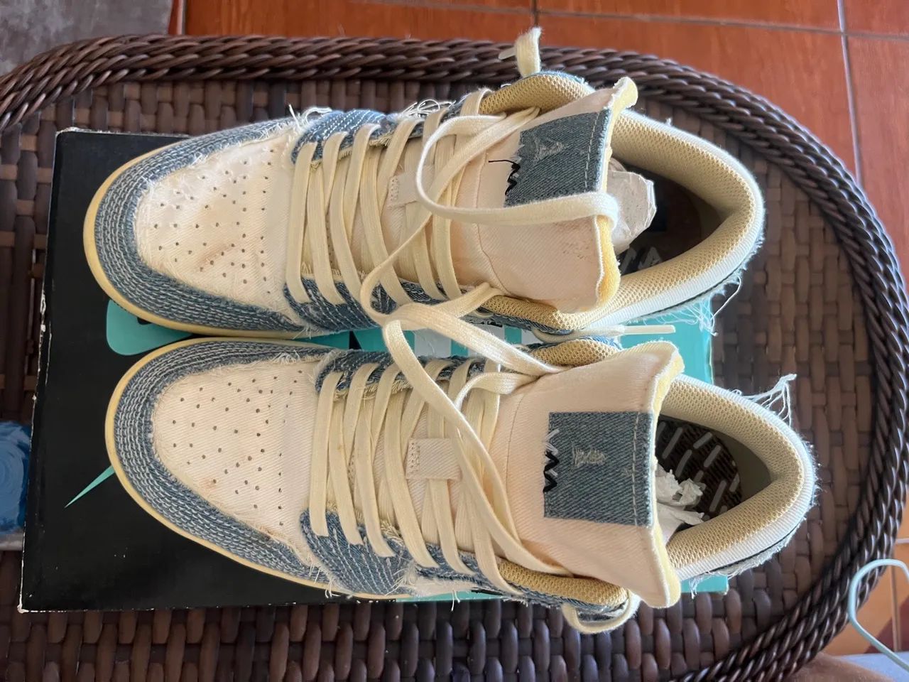 Air Jordan world make Japan sashiko denim  - Foto 2