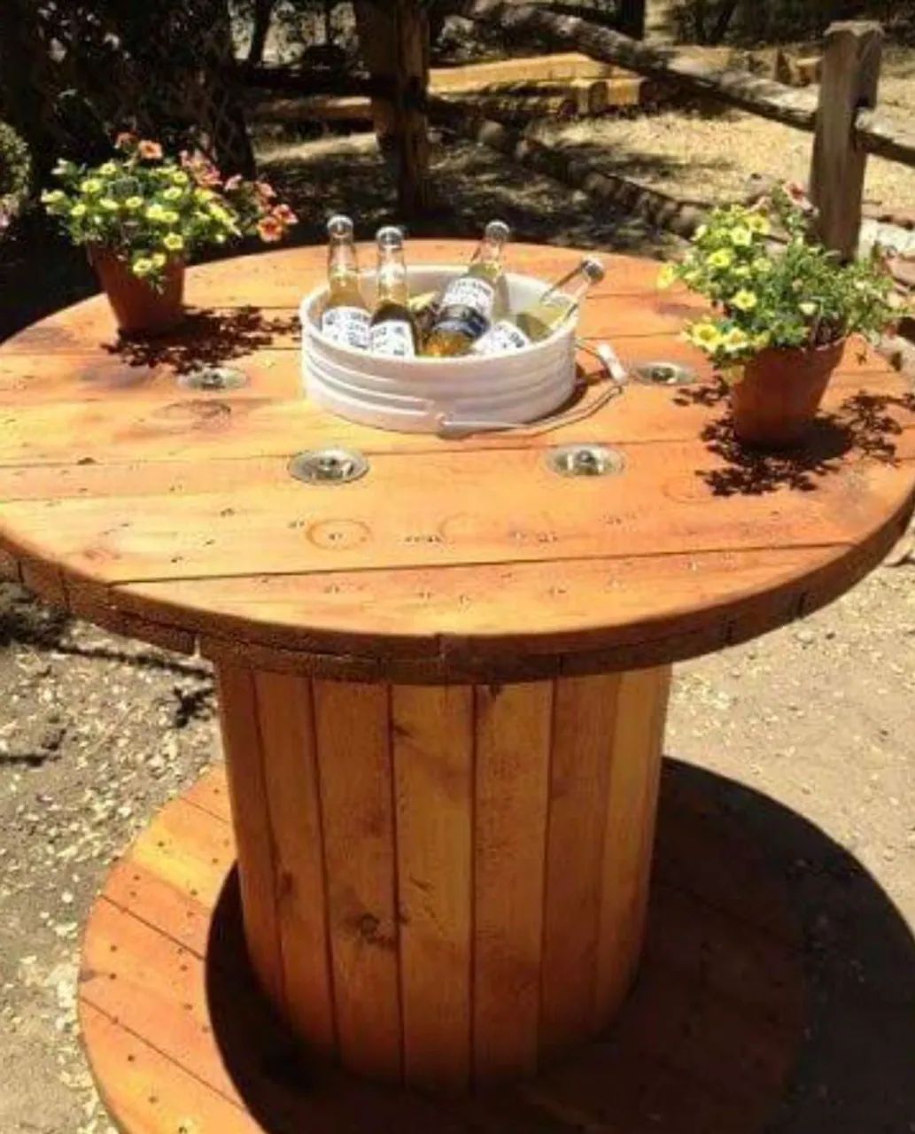 Bobina de madeira para mesa - Foto 3