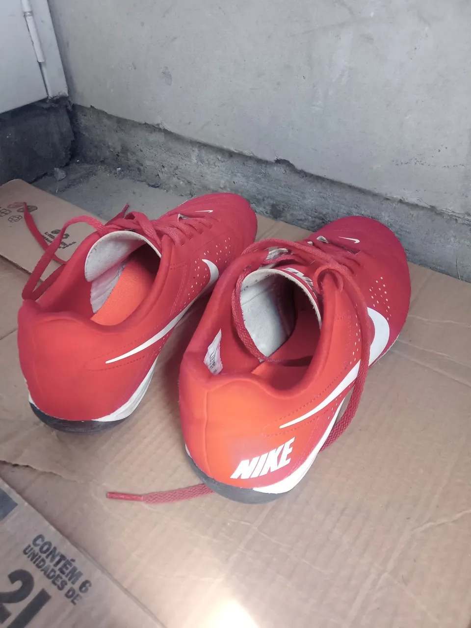 Chuteiras Nike Vermelhas - Futsal