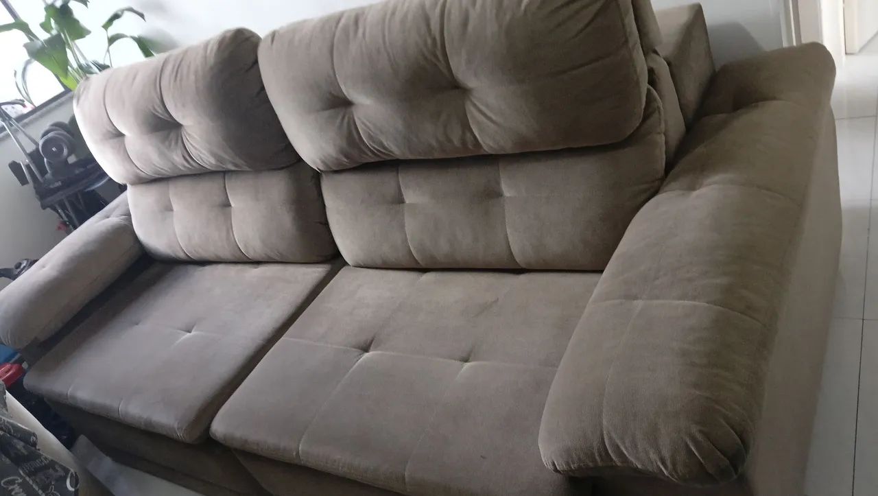 Sofá retrátil  Suede - Foto 2