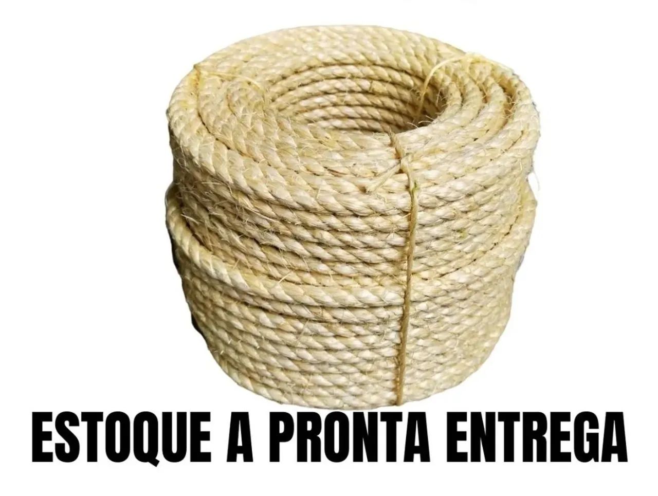 15M SISAL Natural 8mm para Artesanatos Arranhadores decoração em geral - Foto 5
