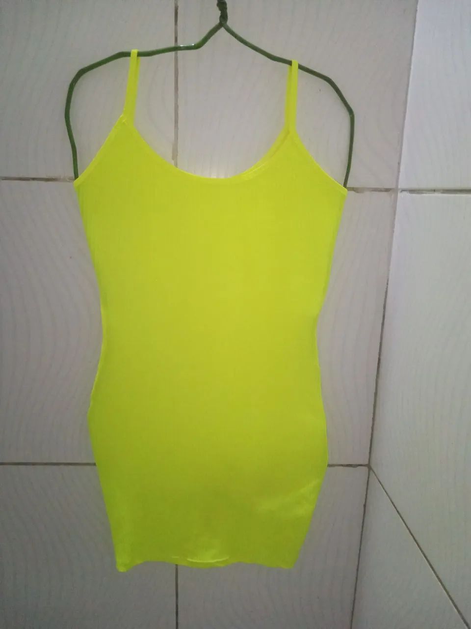 Vestido Canelado Neon Feminino M  - Foto 6